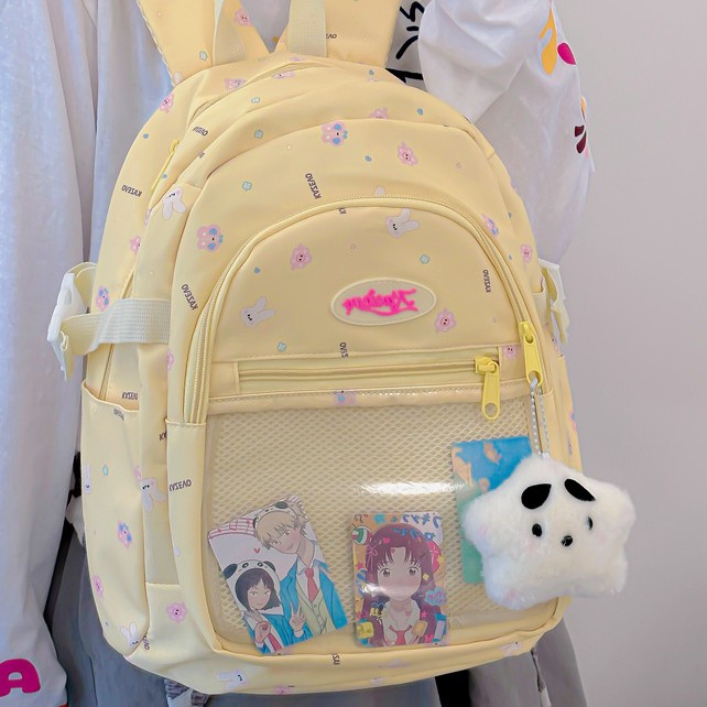 A new high-appearance-level sweet and cute 2D pain-relieving bag for junior and senior high school students, a versatile large-capacity backpack for easy commuting details Picture