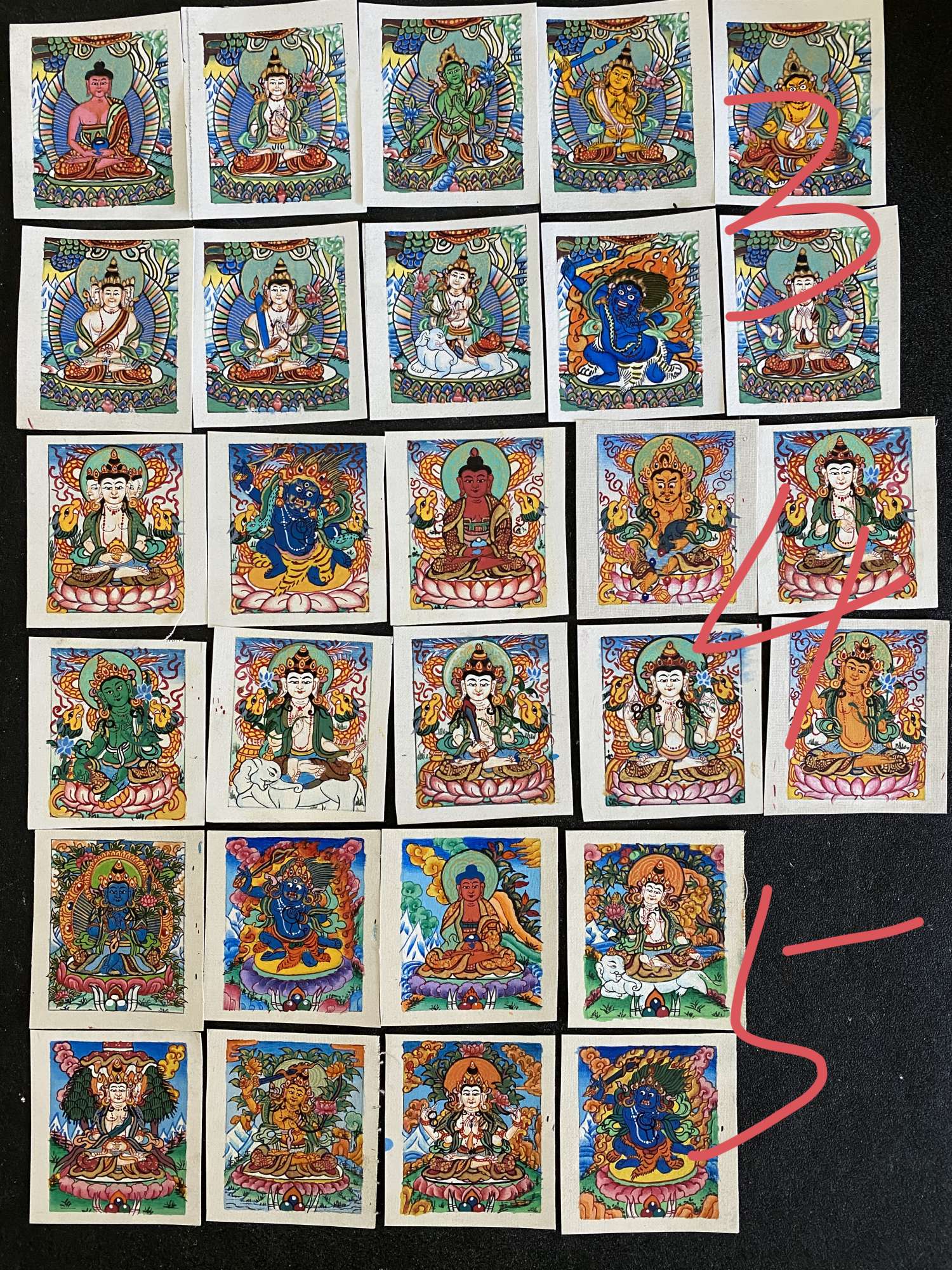 尼泊尔手绘唐卡工艺品礼品佛牌唐卡画像佛具生肖唐卡盒精美收藏唐卡佛牌唐卡盒生肖产品图