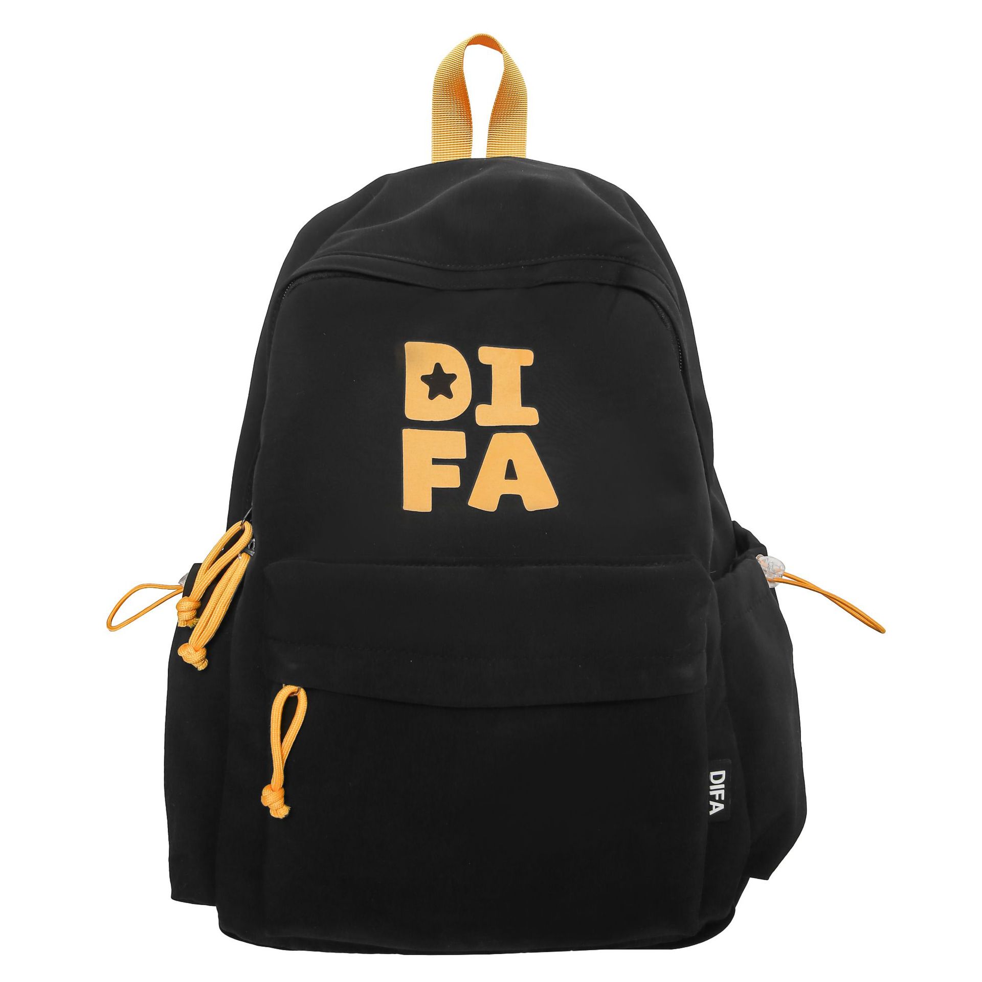2025 New couple size backpacks, simple letter solid color ins college student schoolbags, casual spring outing bags Item Picture