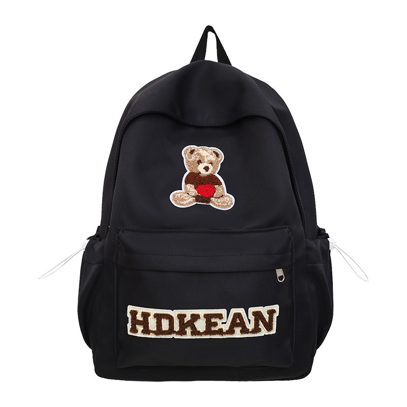 Korean-style travel bear backpack, American-style new casual large-capacity versatile backpack, cute and fashionable student schoolbag Item Picture