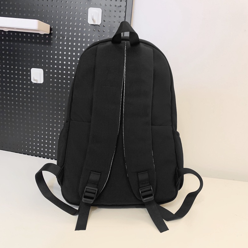 Schoolbag for female students, in an Instagram style, simple Korean style, casual backpack for junior high school students, large-capacity, lightweight backpack for senior high school students Specification drawing