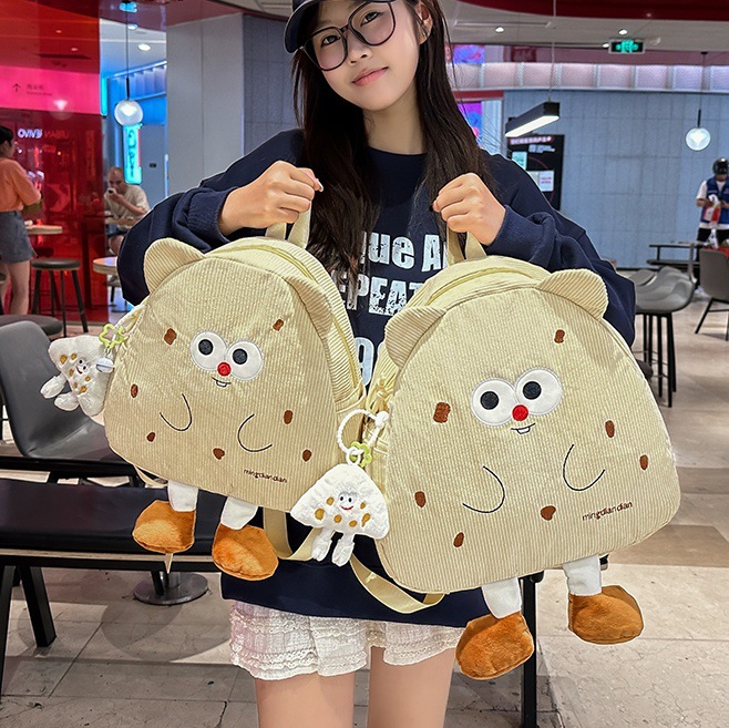 Cookie ins schoolbag, new Japanese-style cartoon girl, cute, large-capacity backpack, versatile student backpack full figure