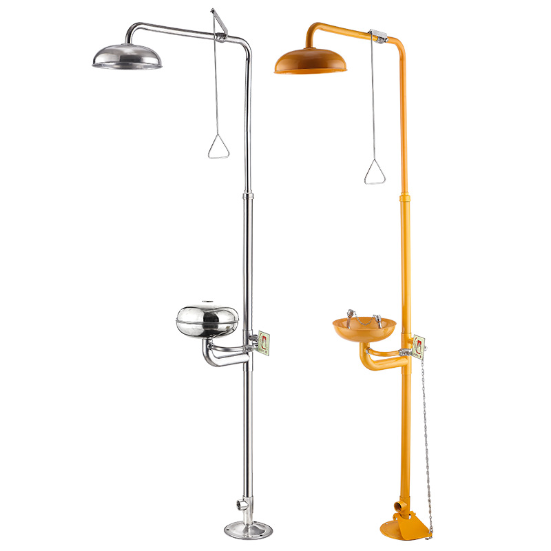 304 Stainless Steel Composite Emergency Shower, Shower, Standing Eyewash Station details Picture