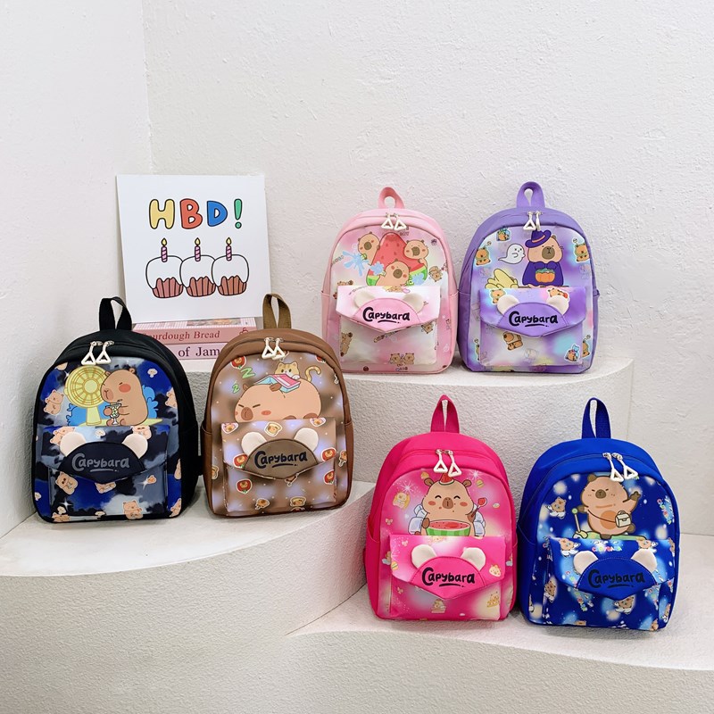 Children's schoolbag 2025 Spring New Style Kindergarten backpack, cartoon, simple and cute, high appearance level for men, girls' bag trend full figure