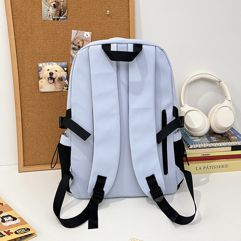 A large-capacity backpack for girls, junior high school, senior high school and college students, a casual and versatile backpack for commuting, and a computer backpack for men Specification drawing