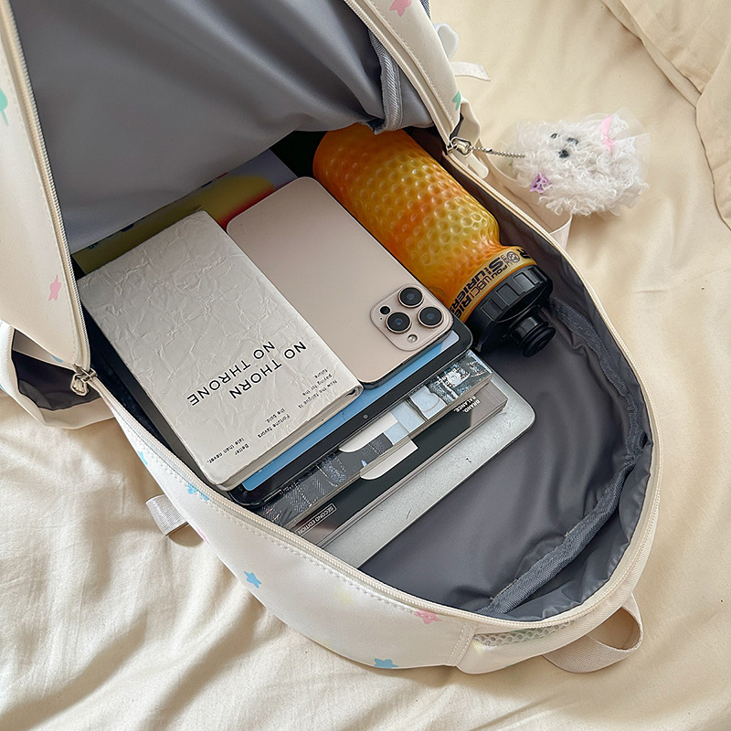 The new Japanese-style ins high-appearance-level fresh, sweet and cute star backpack is a large-capacity backpack for junior and senior high school students Application Scenario