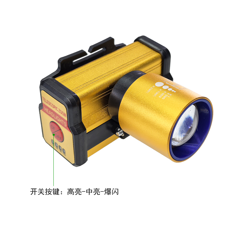 Js-935 USB charging telescopic adjustable white laser headlamp, cycling headlamp, outdoor camping headlamp, miner's lamp, repair headlamp, camping headlamp, fishing headlamp Item Picture