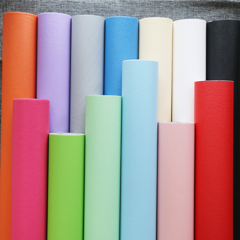 30cm wide solid-color self-adhesive wallpaper, waterproof and moisture-proof, warm wallpaper for living room and bedroom, background wall stickers for renovation and decoration full figure