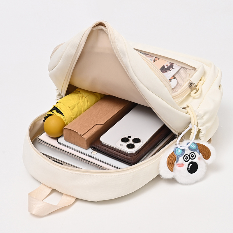 A new high-appearance-level, fresh and cute "smug pain bag" from the Korean version of Instagram, a lightweight backpack for junior and senior high school students Application Scenario
