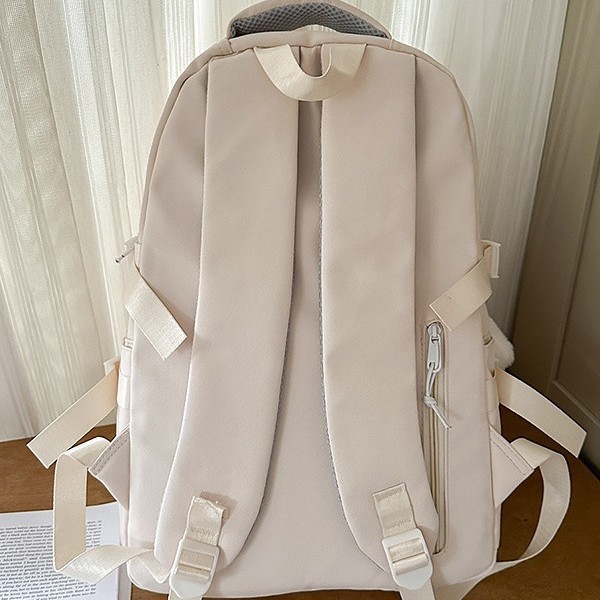A new high-appearance-level college style, fresh, sweet and cute bear backpack, a lightweight and large-capacity backpack for junior and senior high school students Specification drawing