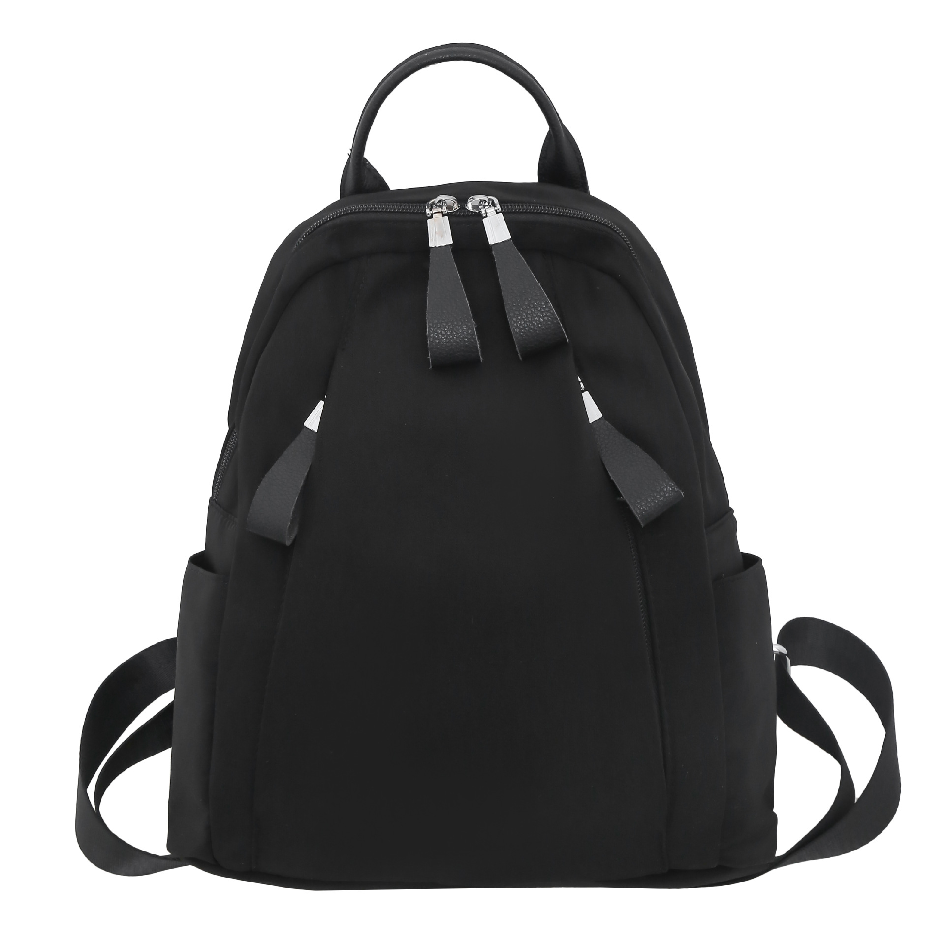 The 2025 new versatile large-capacity backpack features a high level of appearance. It is a simple solid-color backpack for casual outdoor travel Item Picture