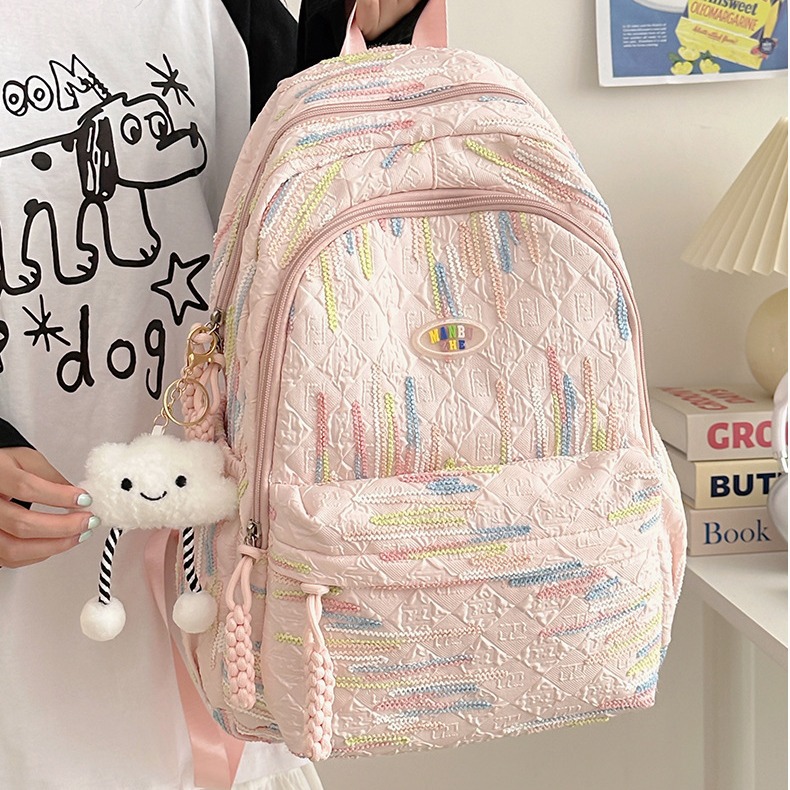 A cute summer girl's candy-colored schoolbag, a Japanese-style Instagram female college student backpack, fresh and cute mini back full figure
