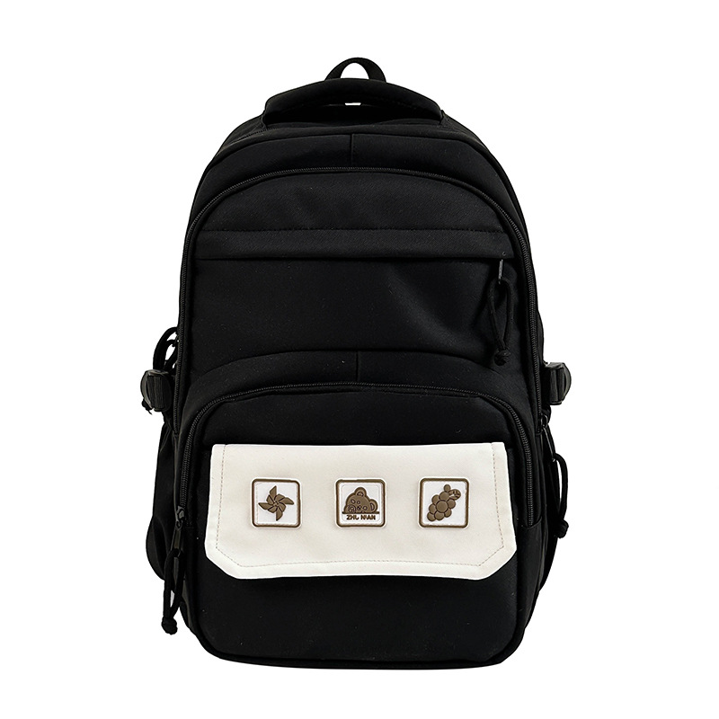 College-style junior high school student schoolbag, Japanese-style cute and fresh large-capacity backpack, high school student high appearance level backpack Item Picture