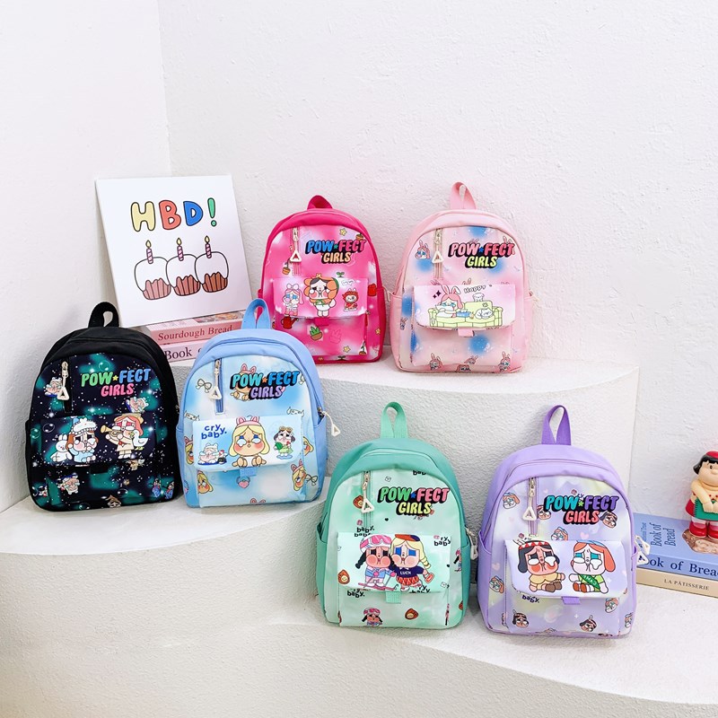 2025 New style kindergarten schoolbags for boys and girls, cute cartoon backpacks, fashionable and trendy, children's backpack trend full figure