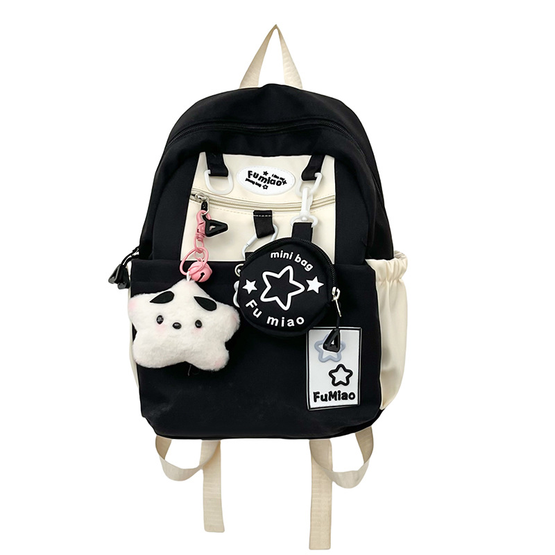 Summer 2024 Five-pointed star backpack, a cute Japanese style on Instagram, a cute and chubby little girl's fresh and versatile travel backpack Item Picture