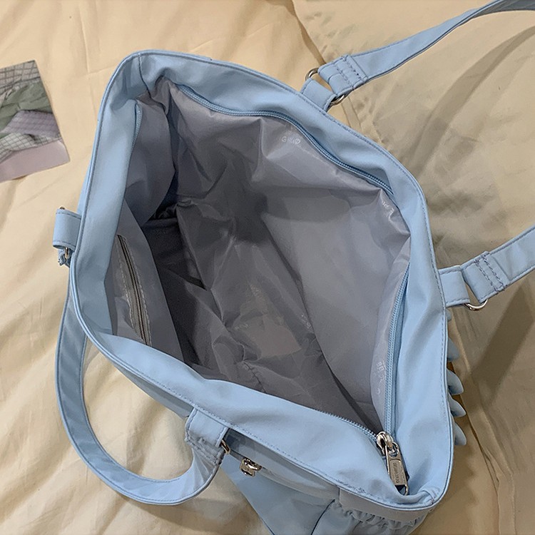 Japanese-style fresh and cute checkered bag with a small appetite, transparent pain-relieving bag, versatile, cute and sweet after-school bag, commuting and casual bag Specification drawing