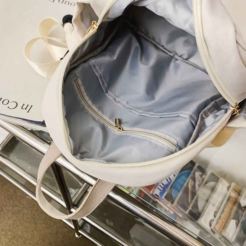The 2025 new solid-color versatile, fashionable and casual single-shoulder bag, large-capacity backpack, lightweight and simple travel backpack Specification drawing