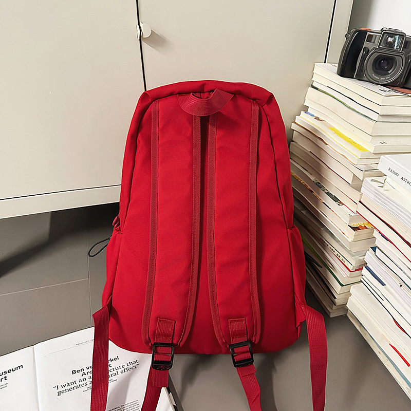A new Korean-style ins high-appearation-level solid color simple backpack for couples, a lightweight travel and mountain climbing backpack with large capacity Specification drawing