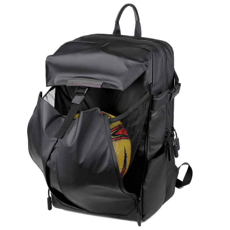 Cool and water-repellent leather film backpack, lightweight and large-capacity travel business backpack, commuting backpack, cycling backpack Specification drawing