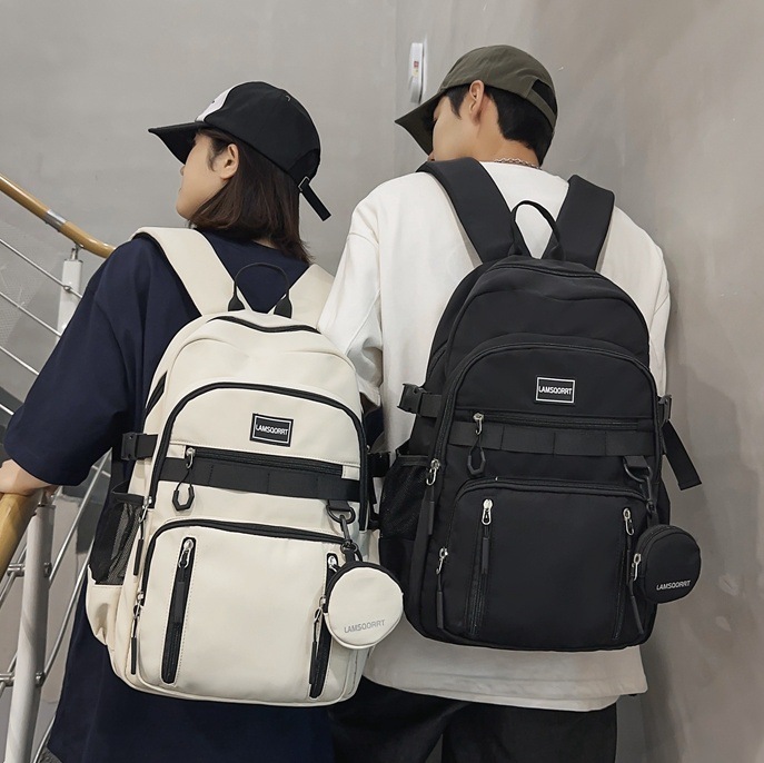 2025 New trendy brand backpacks for male college students, female junior and senior high school students, large-capacity computer travel backpacks full figure