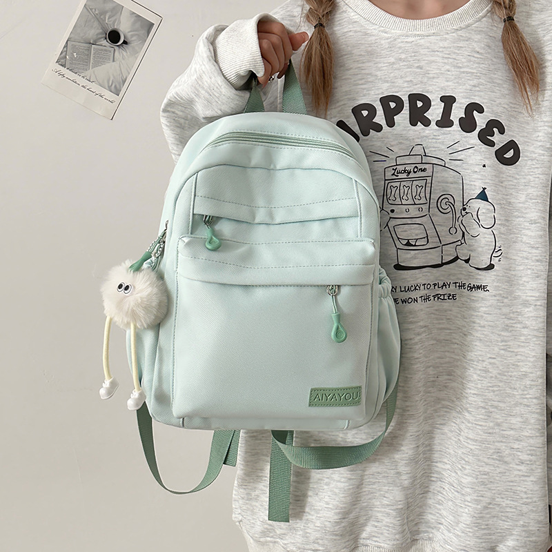 Spring new soft and cute children's backpack, high appearance level, ins style sweet girl travel and shopping mini backpack details Picture
