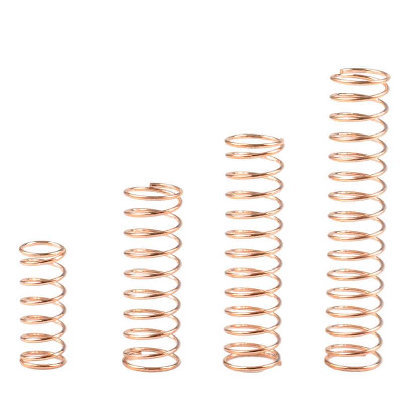 Copper wire spring, phosphor bronze spring, large and small compression spring, torsion spring, tower spring, gold-plated conductive induction phosphor bronze wire, fixed length Specification drawing
