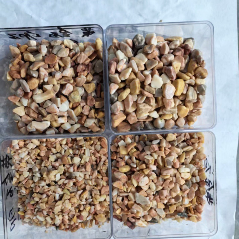The manufacturer wholesales yellow stone, pebbles, gravel, washed stones, terrazzo, adhesive stones, colored stones and washed rice stones Application Scenario