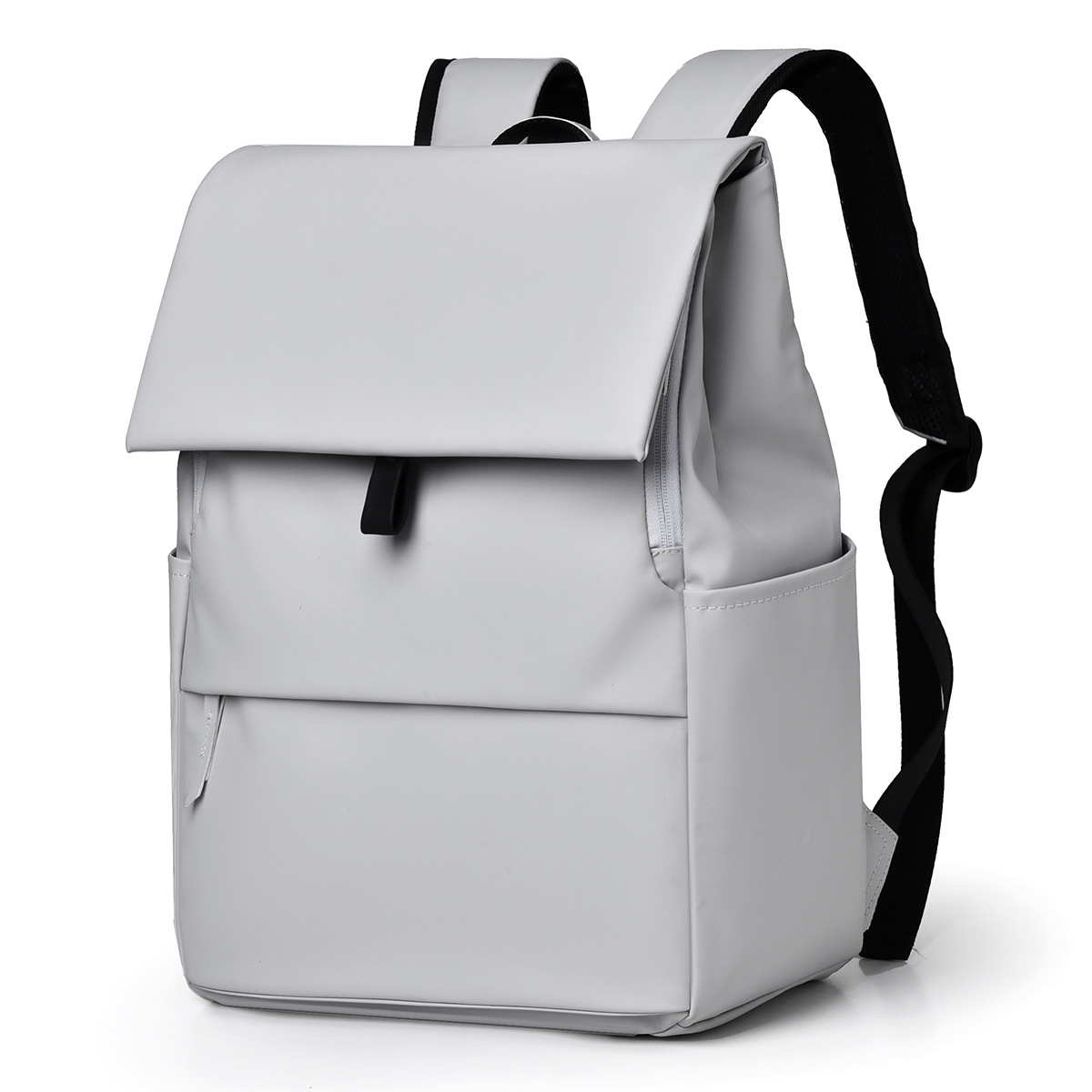 New cross-border casual, fashionable, high-end business commuting computer backpack for men with magnetic flip cover design travel backpack Item Picture
