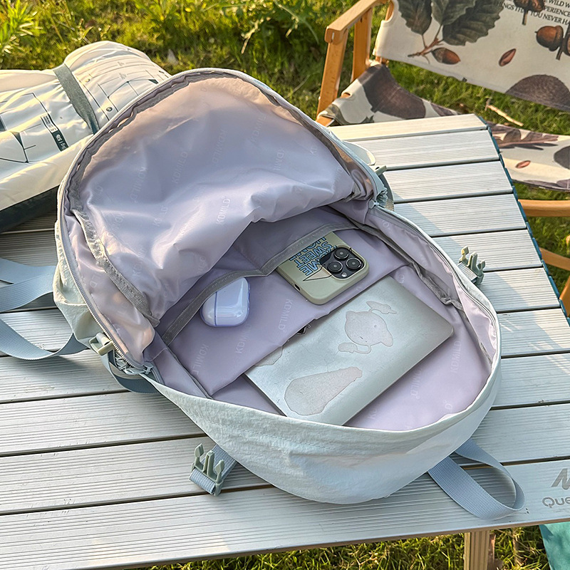 New mountain-style ins high-look, fresh and cute drawstring backpack for couples, large-capacity backpacks for junior and senior high school students Application Scenario