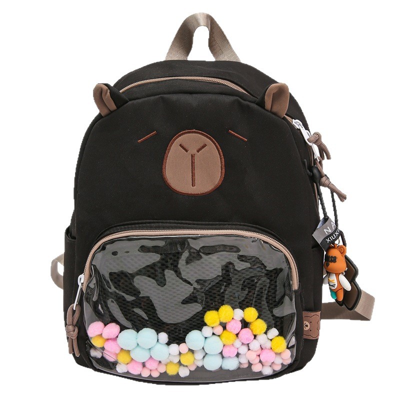 A new high-appearure-level cute Kapibara schoolbag for girls, a lightweight and versatile large-capacity backpack for commuting Item Picture