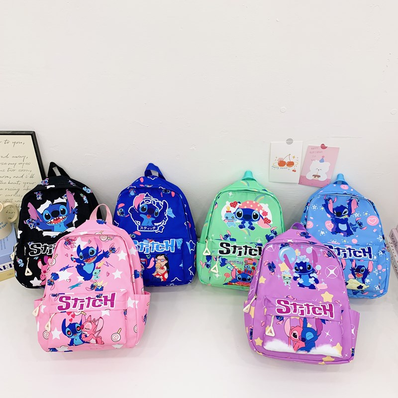 A new large-capacity cartoon and cute printed Stildie backpack for junior high school girls in 2025 full figure
