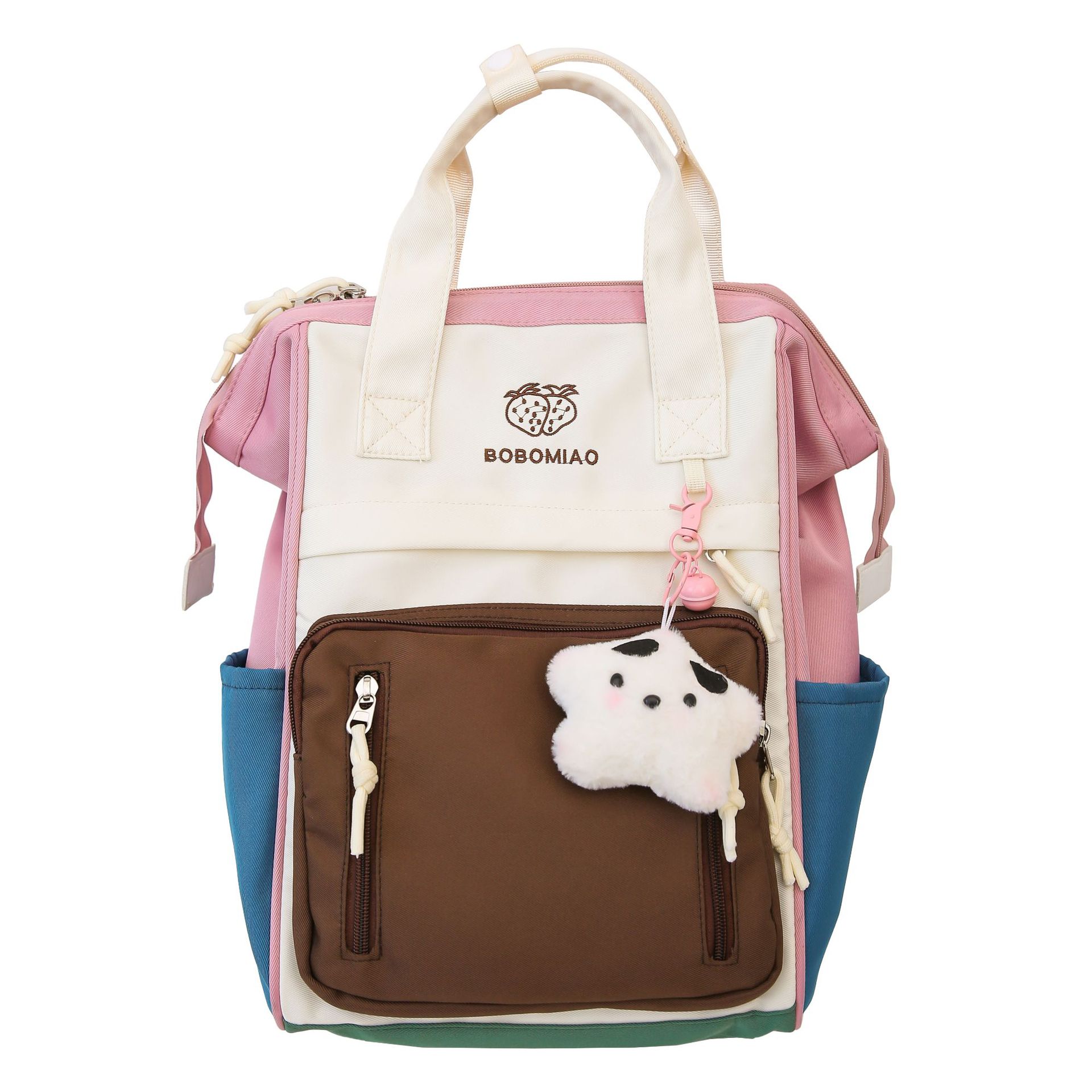 Korean-style ins school style versatile schoolbag, Japanese-style cute girl college student hand-held backpack, hot mom with kids bag Item Picture