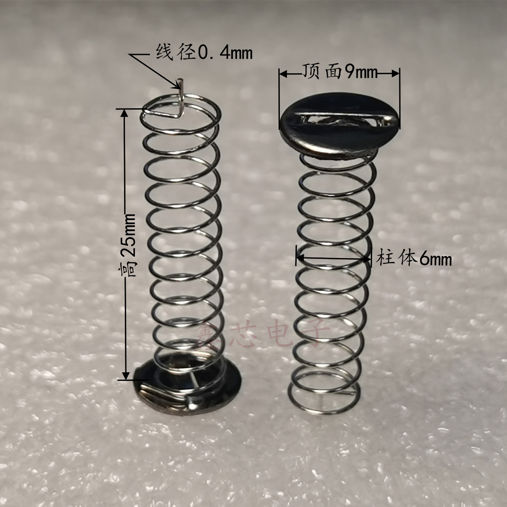 Iron sheet springs are rust-proof and can be easily tinned through wave soldering. Instruments and meters, circuit boards, buttons, microphones, Taibao undefined