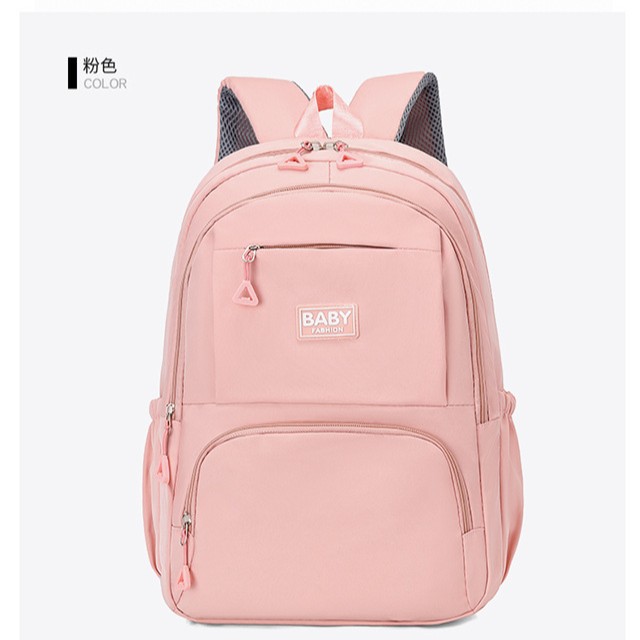 2025 New large-capacity student schoolbag, simple computer bag for both boys and girls, nylon backpack for junior high school students details Picture