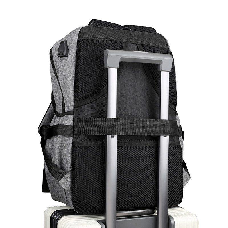 Cross-border casual backpacks, men's waterproof computer backpacks, men's large-capacity travel bags, Oxford cloth student schoolbags Specification drawing