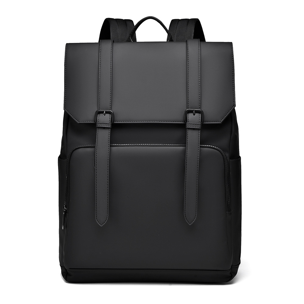 2024 Large-capacity commuter backpack, men's cross-border backpack, autumn new style, solid color, fashionable and simple full figure