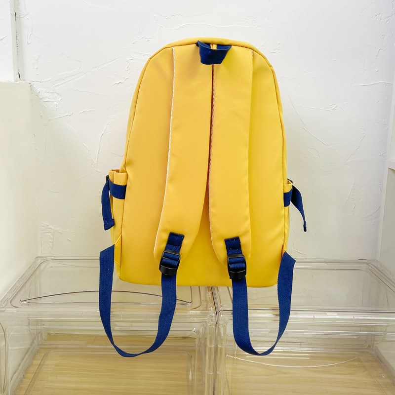 A Japanese-style Instagram backpack with a high level of appearance and solid color letters for junior and senior high school students. It is a casual, simple and large-capacity backpack Specification drawing