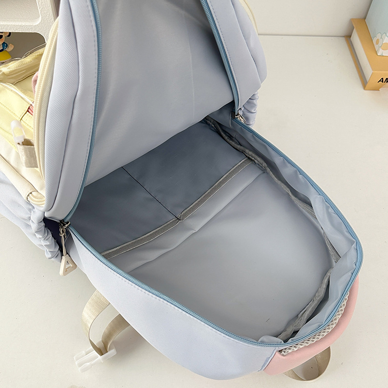 High-appearance-level InS-style waterproof schoolbag for middle and high school students, versatile pain bag, fresh and sweet backpack, simple and casual bag Application Scenario