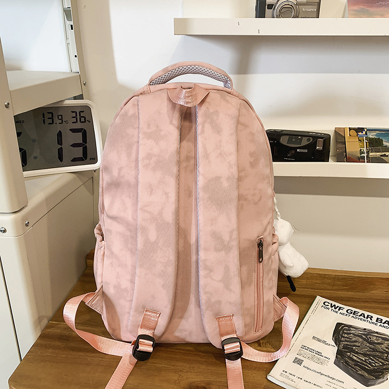 New schoolbag, American trend, college student couple casual backpack, ins style, versatile backpack for teenagers and students Specification drawing