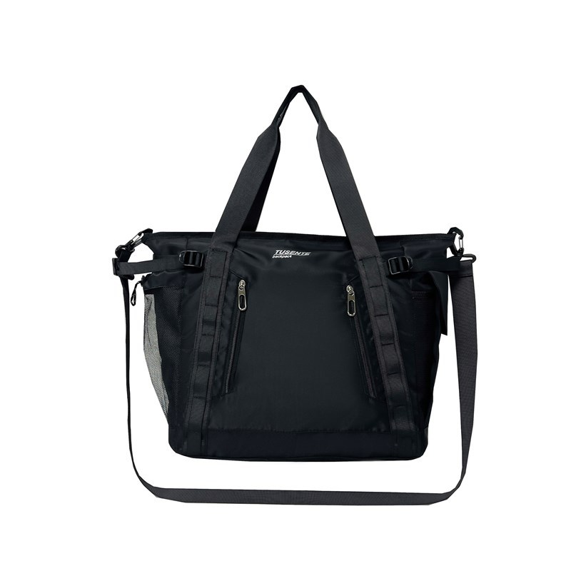 Street fashion functional single-shoulder bag, men's large-capacity multi-compartment crossbody bag, portable commuting hand-held messenger bag Item Picture