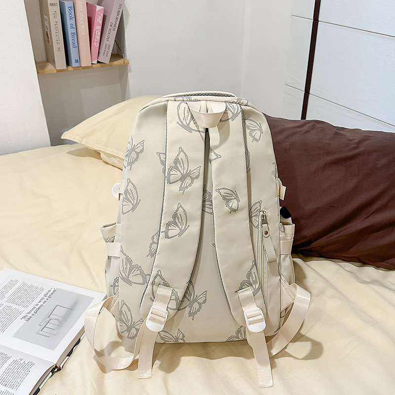 A new Japanese Instagram-style backpack with a high level of appearance. It's a cute schoolbag for primary school students and a student backpack in a school style Specification drawing