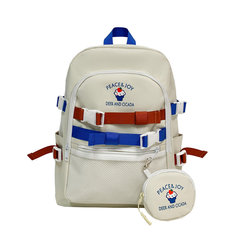 Ins-style Japanese Harajuku vintage girl schoolbag, Korean cartoon soft girl schoolbag, high school student style backpack Item Picture