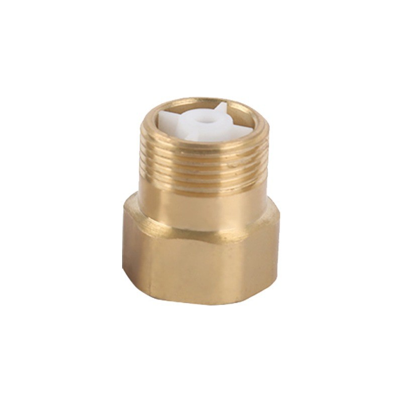Brass inner and outer wire check valve accessories, bathroom water pipe one-way anti-backflow stop valve, toilet check valve Item Picture