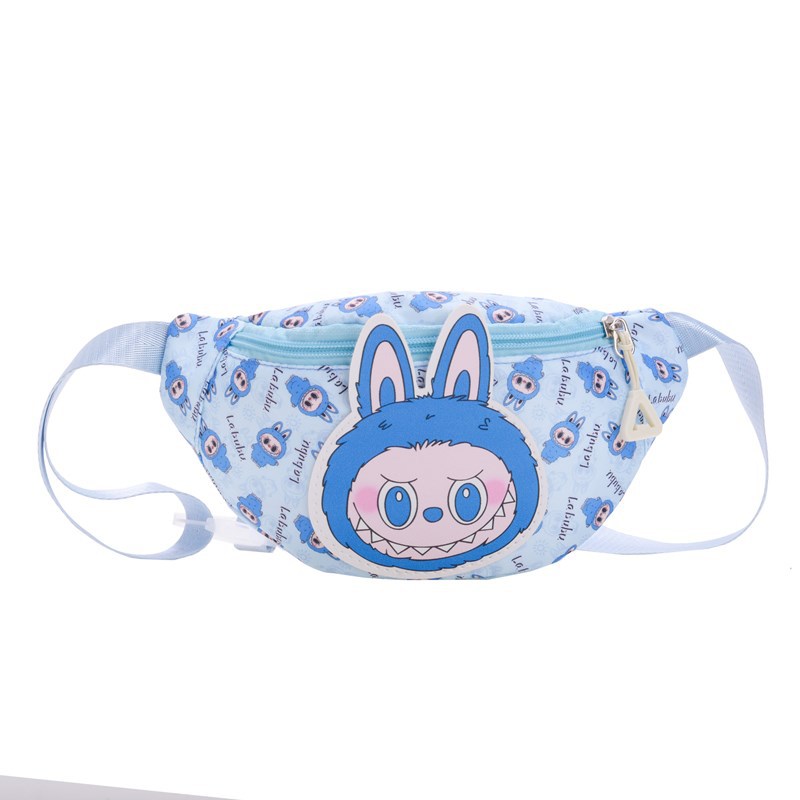 New cute cartoon children's waist bag, crossbody Oxford fabric portable Korean-style small chest bag for 2024 autumn and winter Item Picture