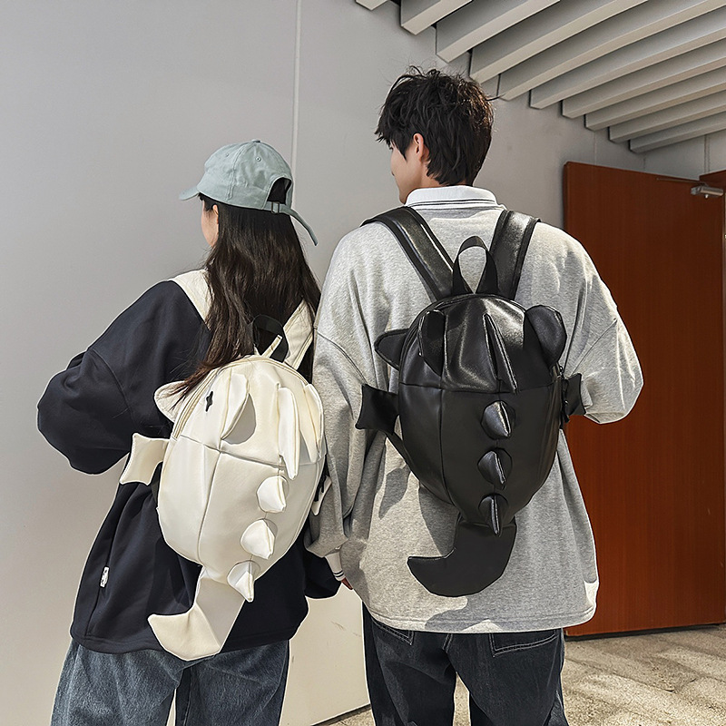 New personalized backpacks for men and women, shark sports and funny Japanese student schoolbags, fashionable and versatile casual backpacks full figure