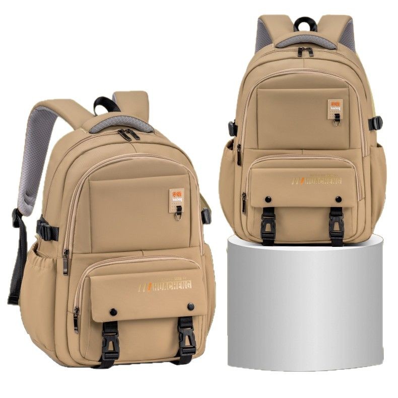 New type of schoolbag for primary and junior high school students, large-capacity, lightweight and wear-resistant children's backpacks for grades 1 to 9, dirt-resistant Item Picture