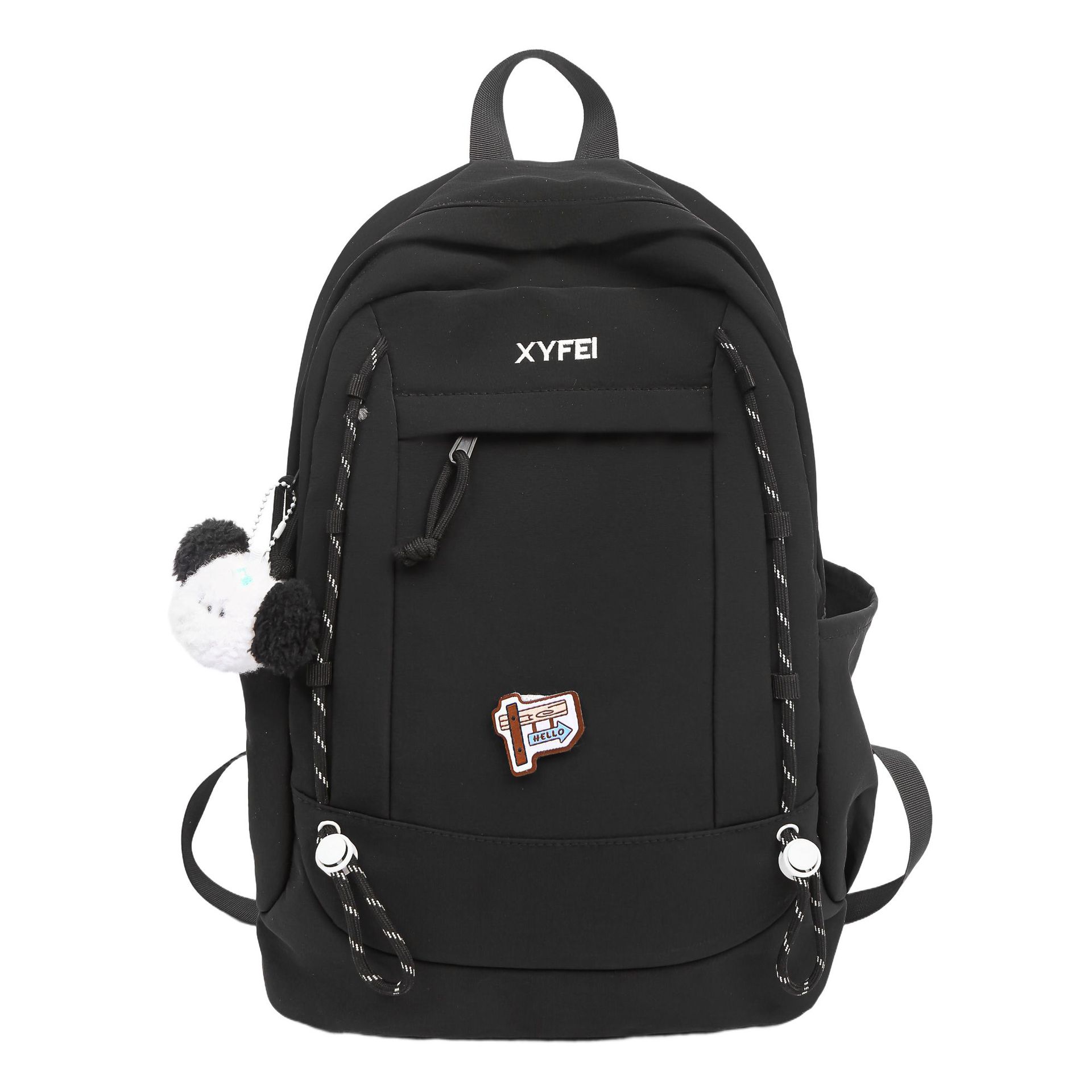 A new high-appeal, fresh and cute backpack for high school and junior high school girls, a casual, simple and versatile large-capacity backpack for commuting Item Picture