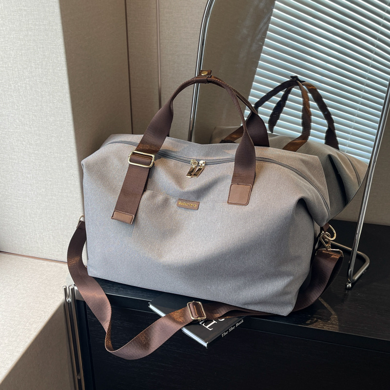 Luggage bags for men and women, short-distance portable travel bags, lightweight business trip clothing storage bags, hand-held crossbody sports and fitness bags details Picture