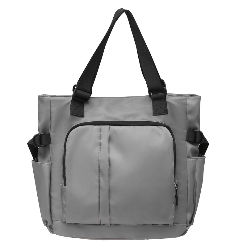 Single-shoulder bag, men's trendy brand functional commuting tote bag, large-capacity portable fitness bag, dry and wet separation student tutorial bag Item Picture