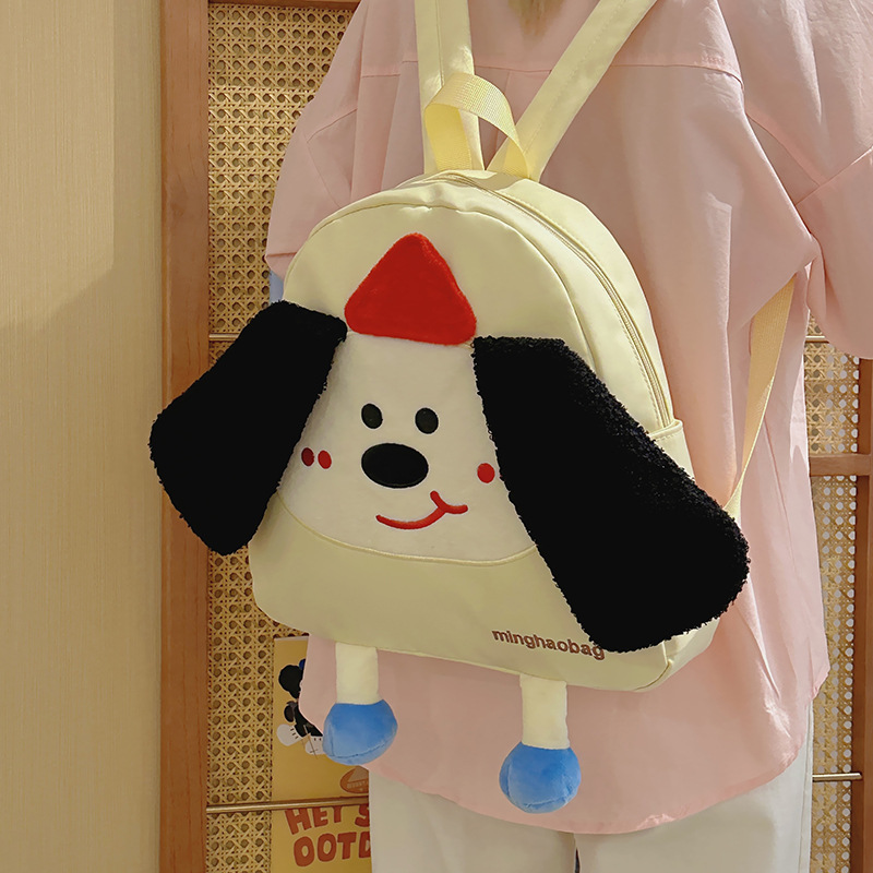 Cute new cartoon mini schoolbag, Japanese-style soft girl, playful doll backpack, versatile and casual backpack full figure